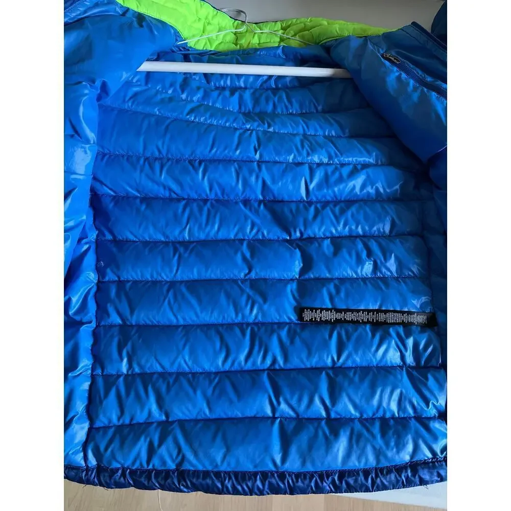 Vintage RLX Ralph Lauren Men’s Down Puffer Jacket Small Blue Green 80% Down Fill